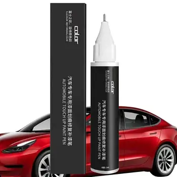 12 ml Дръжка За Ремонт на Драскотини От автомобилната боя Tesla Model 3 XYS Paint Cleaner Бояджийски Маркер Четка За Грижа За дизайн на протектора на Гумата Пръски Боя
