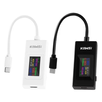 USB C тестер, електромера 4-30 В 0-6,5 А, цветен дисплей, цифров мултицет, Директна доставка