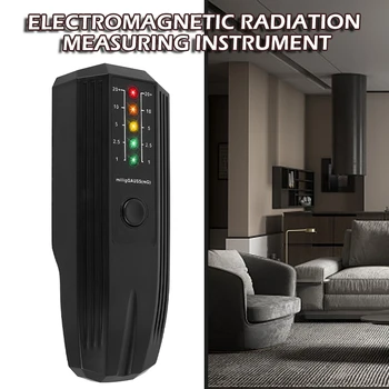 Електромагнитен Тестер ABS Детектор за радиация Ръчен Портативен Дозиметър радиация Не е включена в комплекта Батерия 5.91 * 2.17 * 1.18 Инча