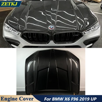 На предния капак в стила на LD От висококачествени въглеродни влакна Dry Carbon Здрав автомобил бодикит за BMW X6 G06 X6M F96 2019 UP