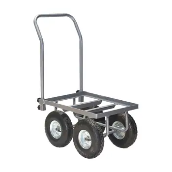 Тежкотоварни количка на платформата, сгъваема количка за офис, градина на багаж